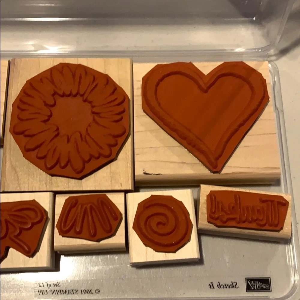🎭 3/$25 - Stampin Up Sketch It two step stampin set
